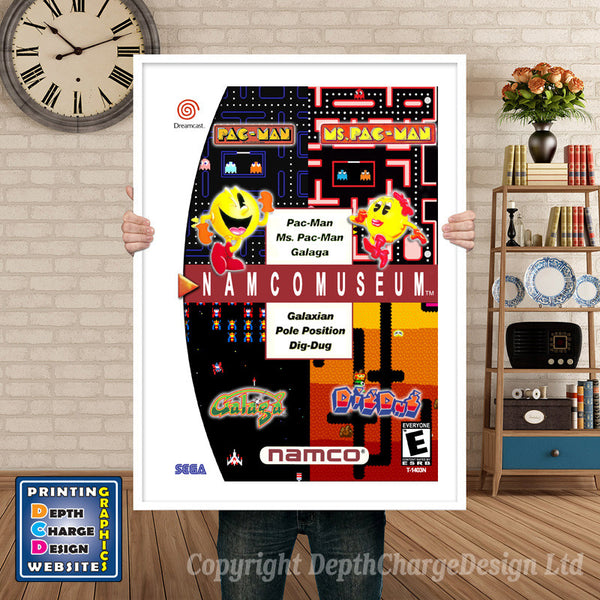 Namco Museum - Sega Dreamcast Inspired Retro Gaming Poster