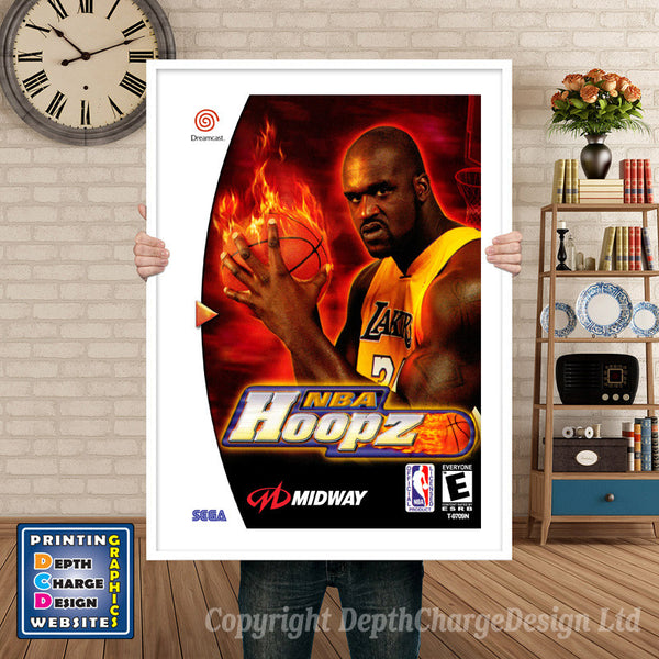 Nba Hoopz - Sega Dreamcast Inspired Retro Gaming Poster