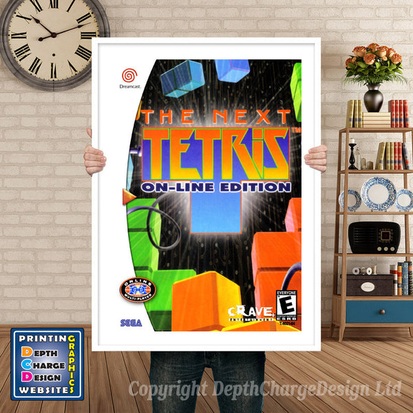 Next Tetris - Sega Dreamcast Inspired Retro Gaming Poster