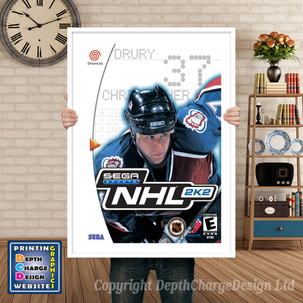 NHL 2k2 - Sega Dreamcast Inspired Retro Gaming Poster