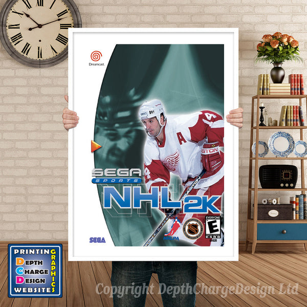 Nhl 2k - Sega Dreamcast Inspired Retro Gaming Poster