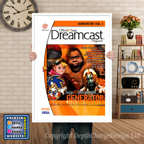 Odcm Generator Vol1 - Sega Dreamcast Inspired Retro Gaming Poster