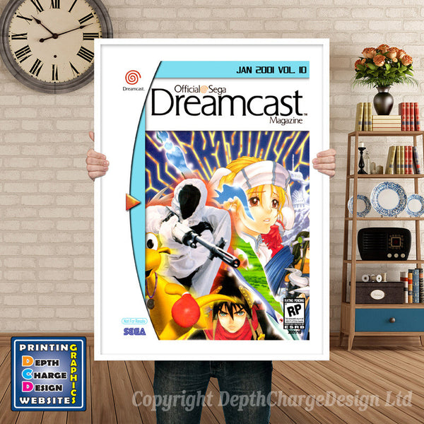 Odcm Vol10 - Sega Dreamcast Inspired Retro Gaming Poster