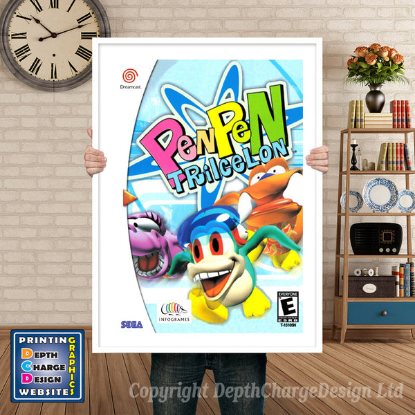 Penpentricelion - Sega Dreamcast Inspired Retro Gaming Poster