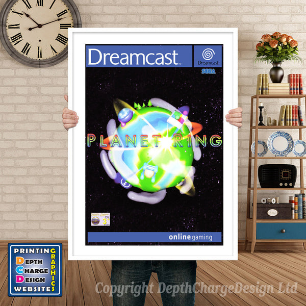 Planet Ring Eu - Sega Dreamcast Inspired Retro Gaming Poster