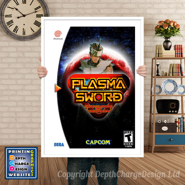 Plasmas Word 2 - Sega Dreamcast Inspired Retro Gaming Poster