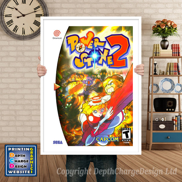 Pow Er Stone2 2 - Sega Dreamcast Inspired Retro Gaming Poster