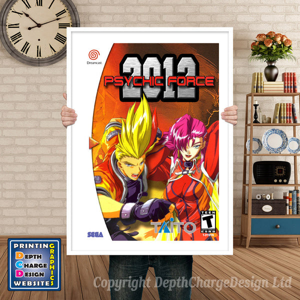 Psychic Force 2012 - Sega Dreamcast Inspired Retro Gaming Poster