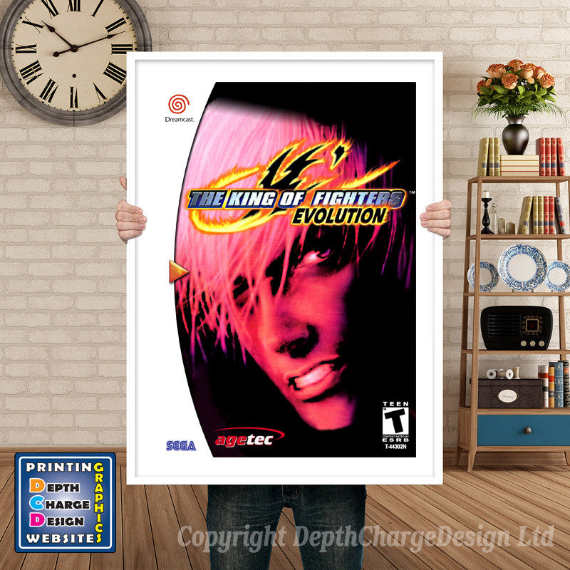 The King Of Fighters 99 Evolution 4 - Sega Dreamcast Inspired Retro Gaming Poster A4 A3 A2 Or A1