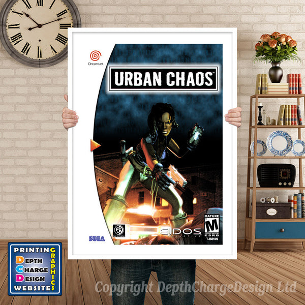 Urban Chaos 3 - Sega Dreamcast Inspired Retro Gaming Poster