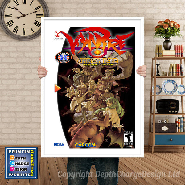 Vampire Chronicle Fms 4 - Sega Dreamcast Inspired Retro Gaming Poster