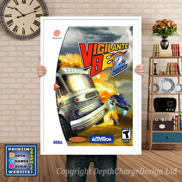 Vigilante 8 2nd Offense - Sega Dreamcast Inspired Retro Gaming Poster