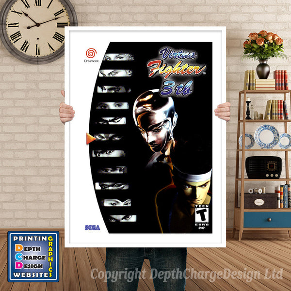 Virtua Fighter 3tb 6 - Sega Dreamcast Inspired Retro Gaming Poster