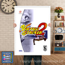 Virtua Striker2 - Sega Dreamcast Inspired Retro Gaming Poster A4 A3 A2 Or A1