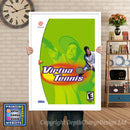 Virtua Tennis - Sega Dreamcast Inspired Retro Gaming Poster A4 A3 A2 Or A1