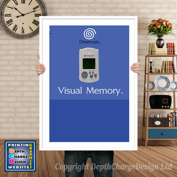 Vmu Eu - Sega Dreamcast Inspired Retro Gaming Poster