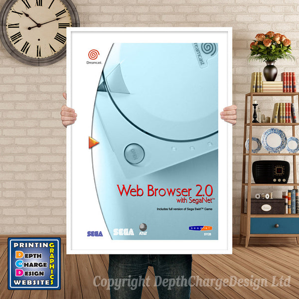 Web Browser2 - Sega Dreamcast Inspired Retro Gaming Poster