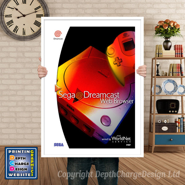 Web Browser - Sega Dreamcast Inspired Retro Gaming Poster