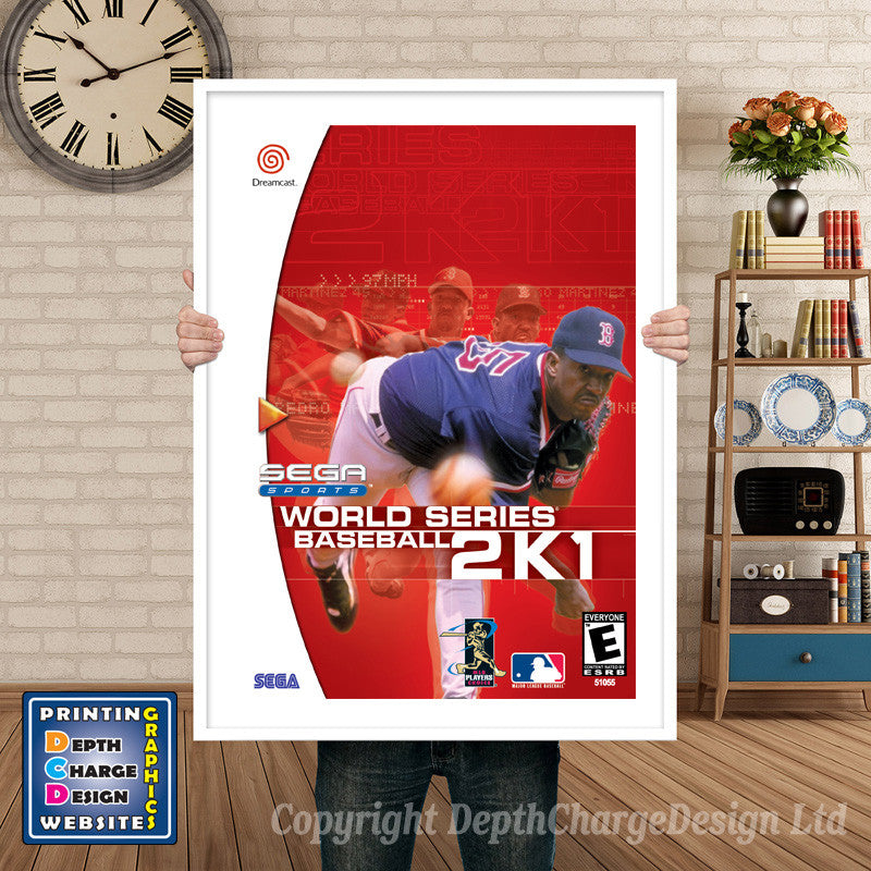 World Series2k1 - Sega Dreamcast Inspired Retro Gaming Poster A4 A3 A2 Or A1