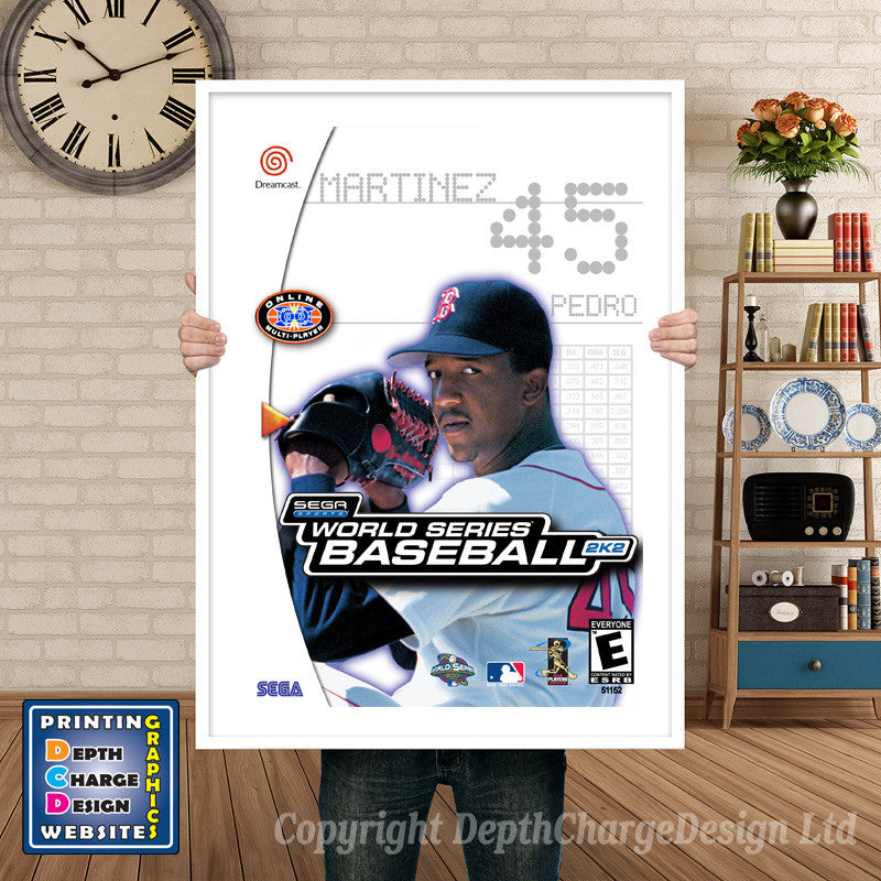 World Series2k2 - Sega Dreamcast Inspired Retro Gaming Poster A4 A3 A2 Or A1