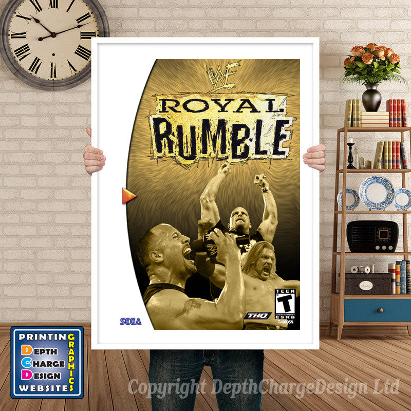 Wwf Royal Rumble 3 - Sega Dreamcast Inspired Retro Gaming Poster A4 A3 A2 Or A1