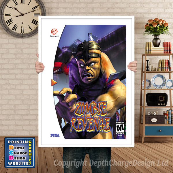 Zombie Revenge - Sega Dreamcast Inspired Retro Gaming Poster