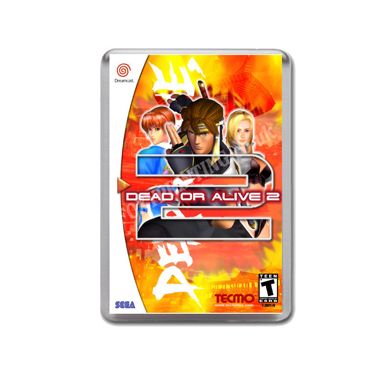 Dead Or Alive 2 8 Sega Dreamcast Style Inspired Retro Game Magnet