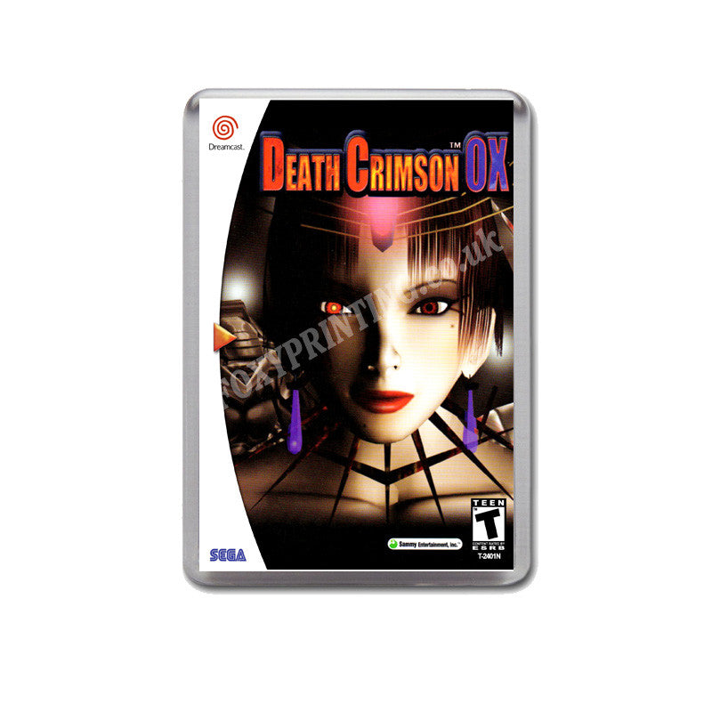 Death Crimson Ox Sega Dreamcast Style Inspired Retro Game Magnet