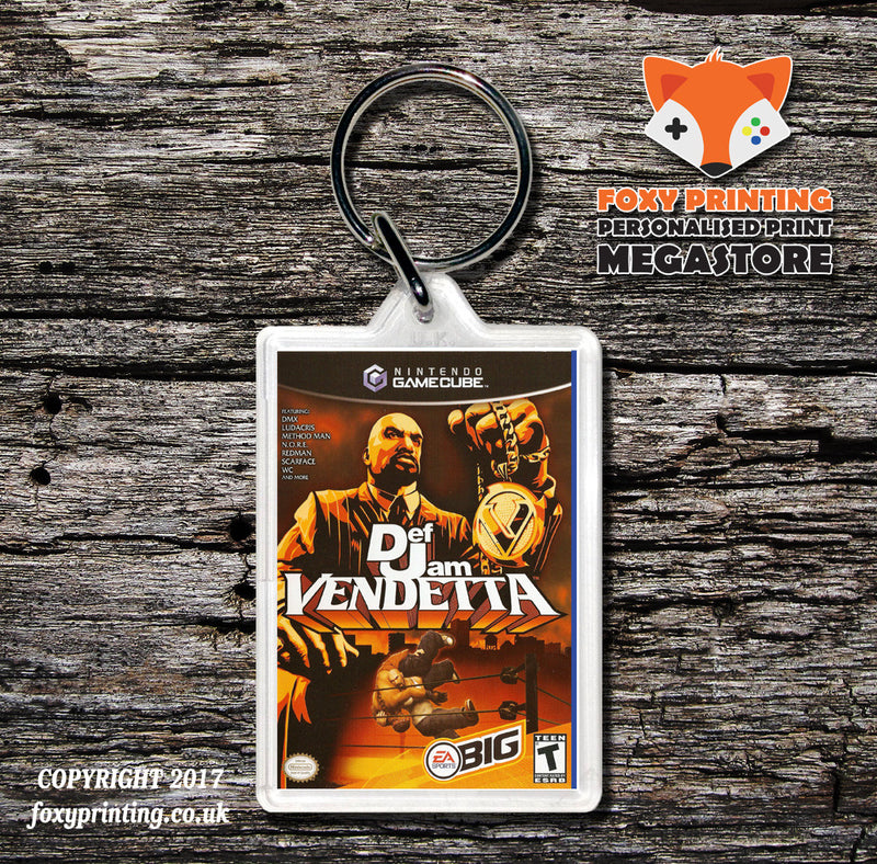 Def Jam Vendetta Gamecube Game Inspired Retro Gaming Keyring