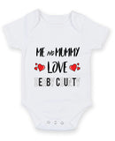 Me and Mummy love derby county Personalised FOOTBALL TEAM Baby Grow