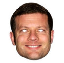 DERMOT O'LEARY JB - TV Star Fancy Dress Cardboard Celebrity Party Face Mask
