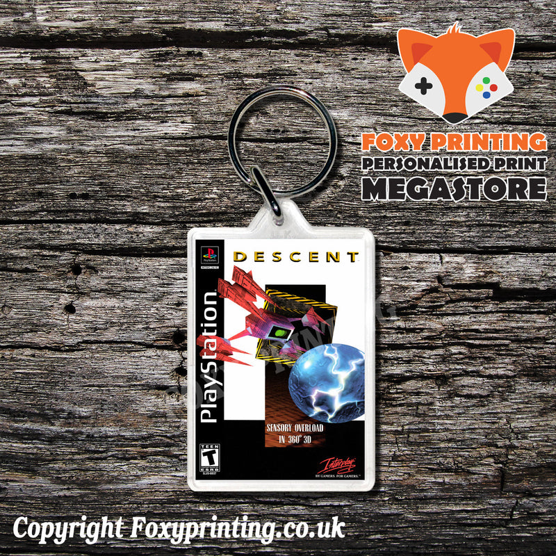Descent - PS1 Playstation 1 Game Inspired Retro Gaming Magnet