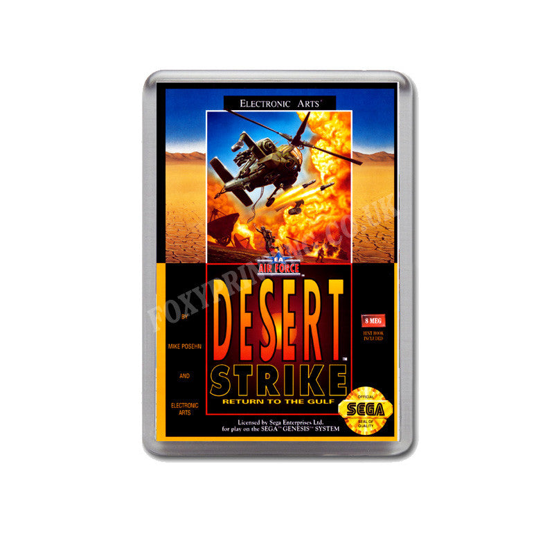 Desert Strike 2 Game Style Inspired Sega Megadrive Retro Video Gaming Magnet