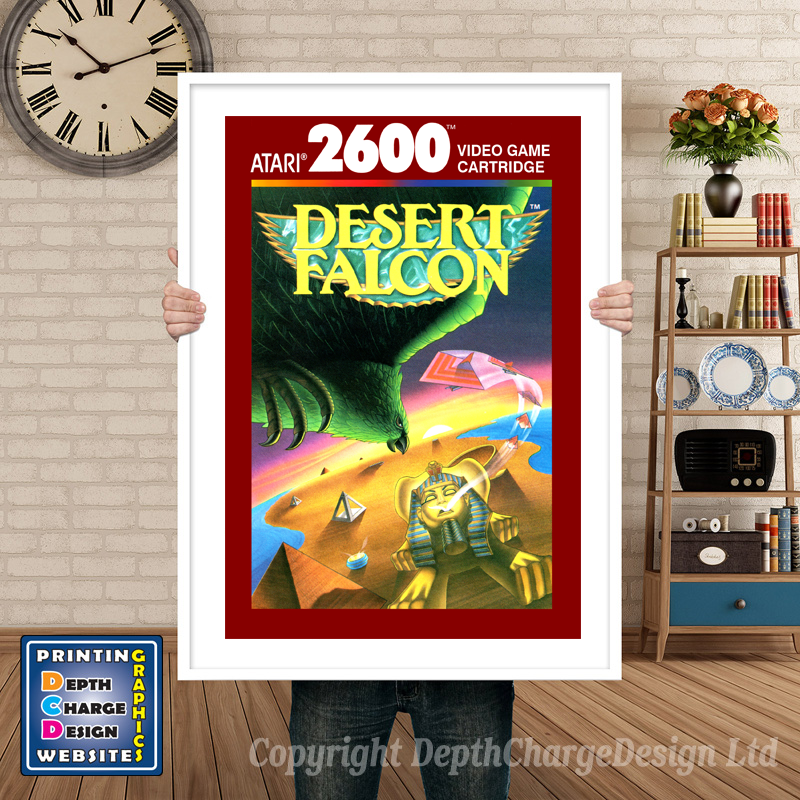 Desert Falcon 2 - Atari 2600 Inspired Retro Gaming Poster A4 A3 A2 Or A1