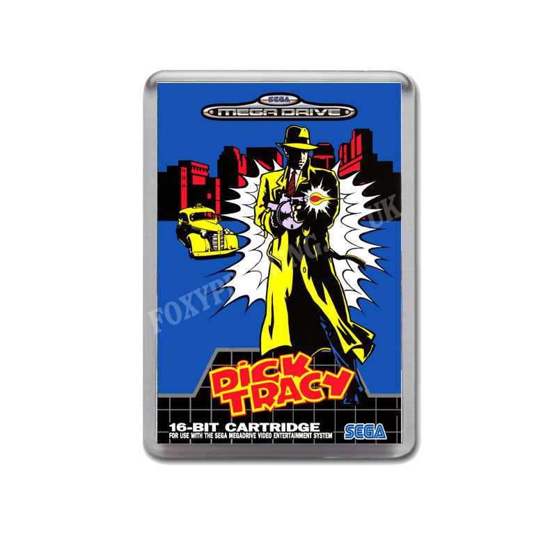 Dick Tracy Eu Game Style Inspired Sega Megadrive Retro Video Gaming Magnet