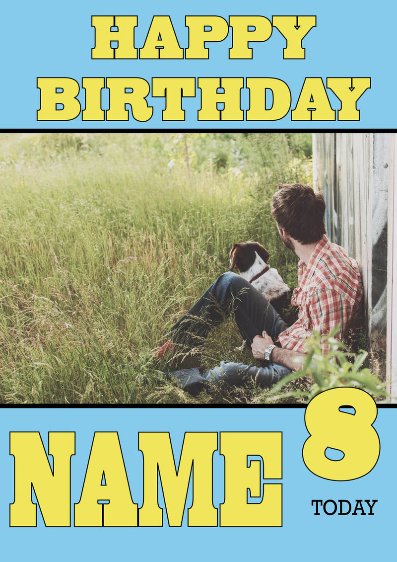 Personalised Dog Kids Adult FUNNY Birthday Card