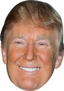 Donald Trump Celebrity Face Mask Fancy Dress Cardboard Costume Mask