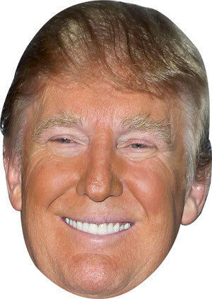 Donald Trump Celebrity Face Mask Fancy Dress Cardboard Costume Mask