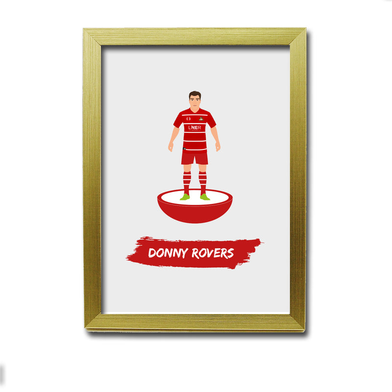 Doncaster Football Club gift - The Donny Rovers - Tiny Men Big Balls Poster