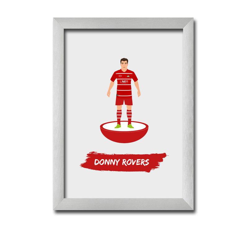 Doncaster Football Club gift - The Donny Rovers - Tiny Men Big Balls Poster