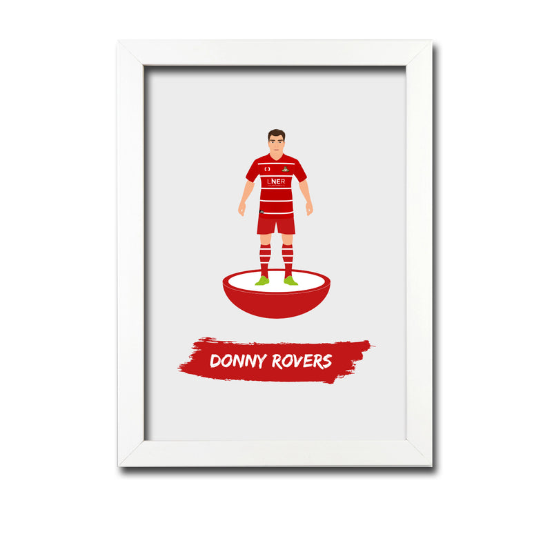 Doncaster Football Club gift - The Donny Rovers - Tiny Men Big Balls Poster