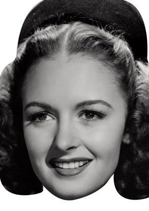 Donna Reed Celebrity Face Mask Fancy Dress Cardboard Costume Mask