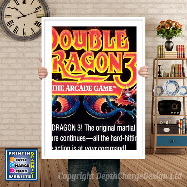 Double Dragon 3 - Sega Megadrive Inspired Retro Gaming Poster