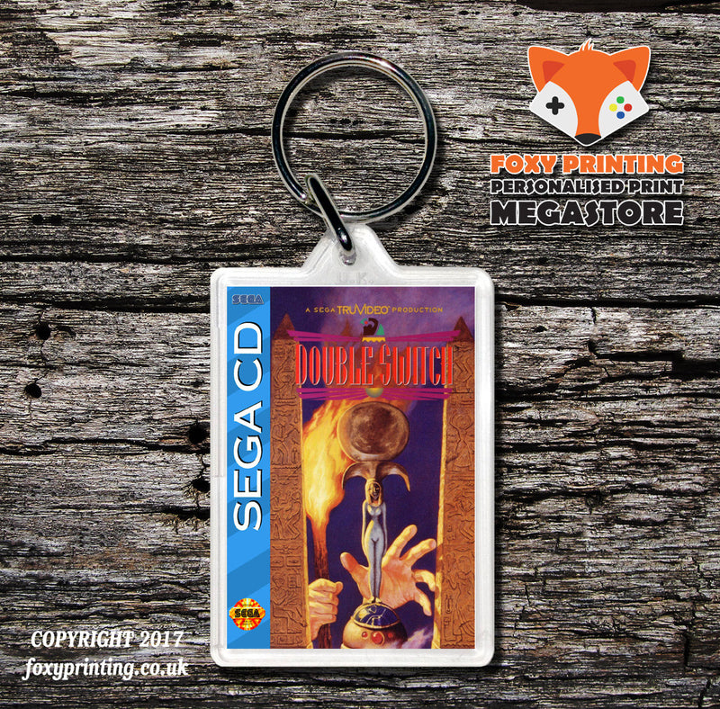 Double Switch Game Inspired Retro Gaming Keyring
