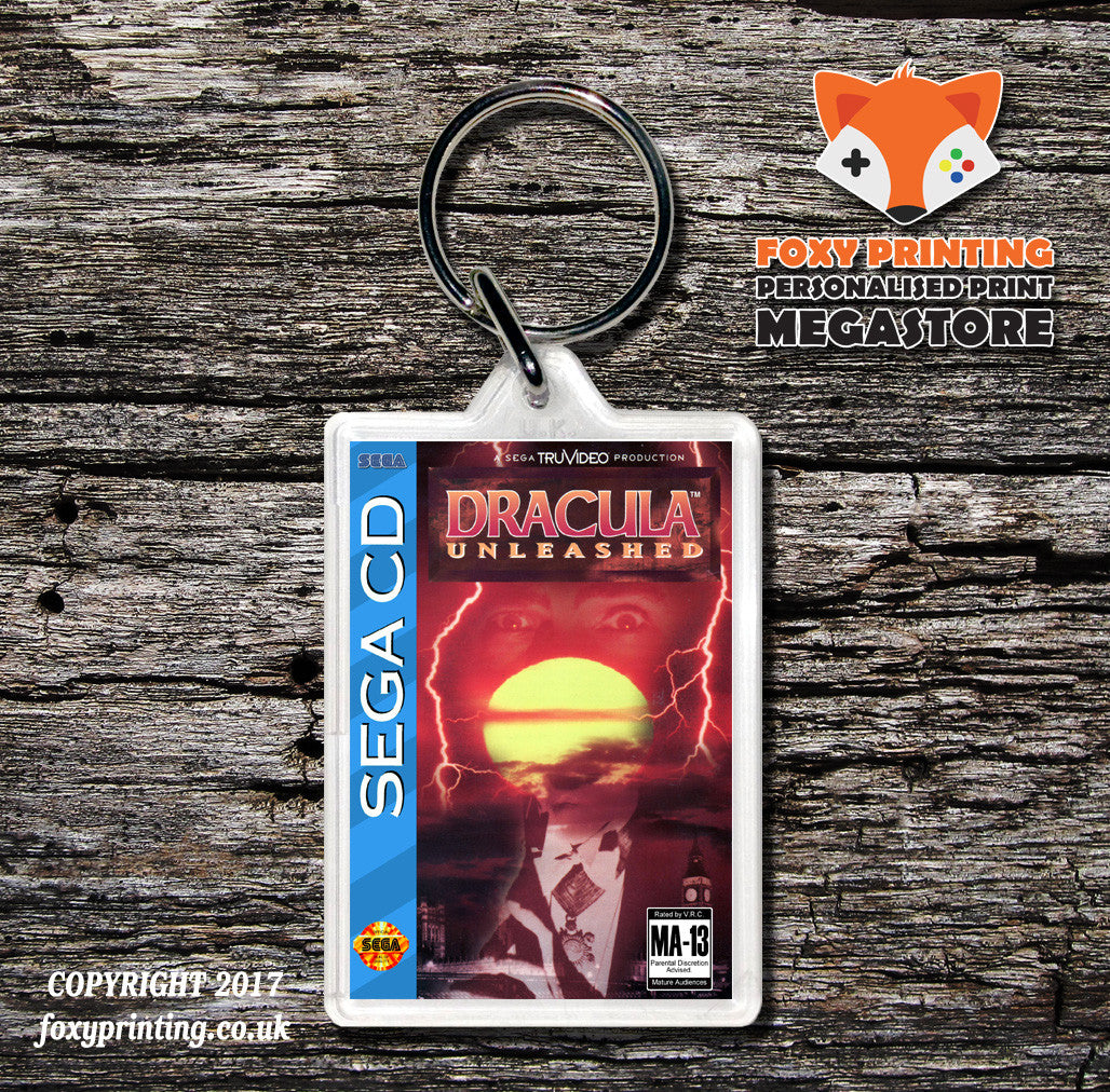 Dracula Unleashed Game Inspired Retro Gaming Keyring
