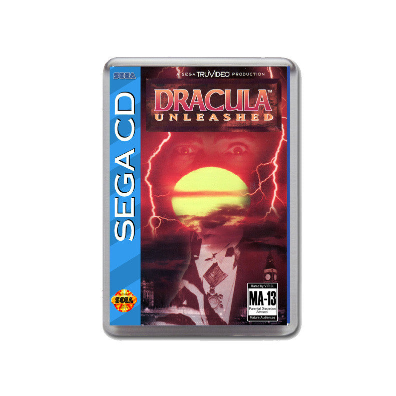 Dracula Unleashed Sega Mega CD Game Inspired Retro Gaming Magnet