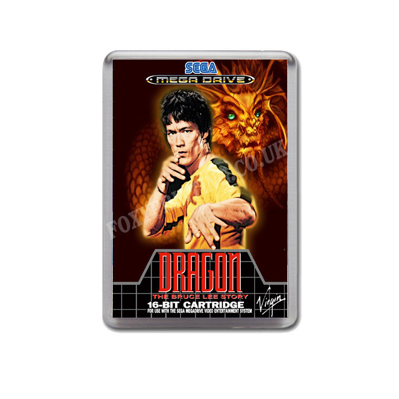 Dragon The Bruce Lee Story 2 Eu Game Style Inspired Sega Megadrive Retro Video Gaming Magnet