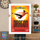 Dragon The Bruce Lee Story Eu - Sega Megadrive Inspired Retro Gaming Poster A4 A3 A2 Or A1