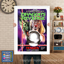 Dragons Revenge Eu - Sega Megadrive Inspired Retro Gaming Poster A4 A3 A2 Or A1