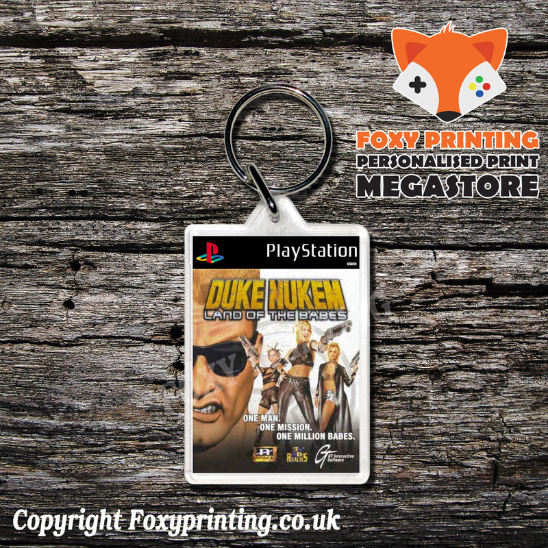 Duke Nukem Land Of The Babes - PS1 Playstation 1 Game Inspired Retro Gaming Magnet